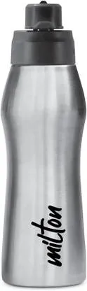 Milton Active 1000 Stainless Steel Water Bottle 885ml Silver | Spout Mouth, Leak Proof, ISI Certified, Rust Proof Bottle for School, Office, Gym thumbnail 1