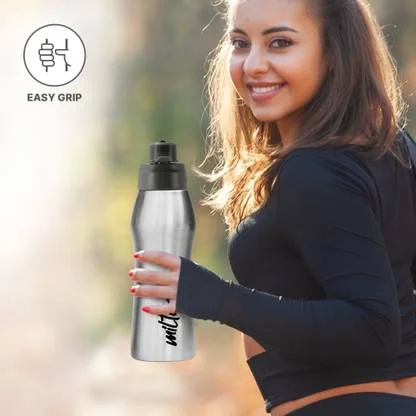 Milton Active 1000 Stainless Steel Water Bottle 885ml Silver | Spout Mouth, Leak Proof, ISI Certified, Rust Proof Bottle for School, Office, Gym image 3