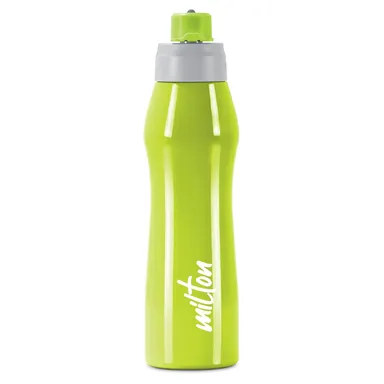 Milton Active 1000 Stainless Steel Water Bottle 885ml Green | Spout Mouth, Leak Proof, ISI Certified, Rust Proof Bottle for School, Office, Gym thumbnail 0