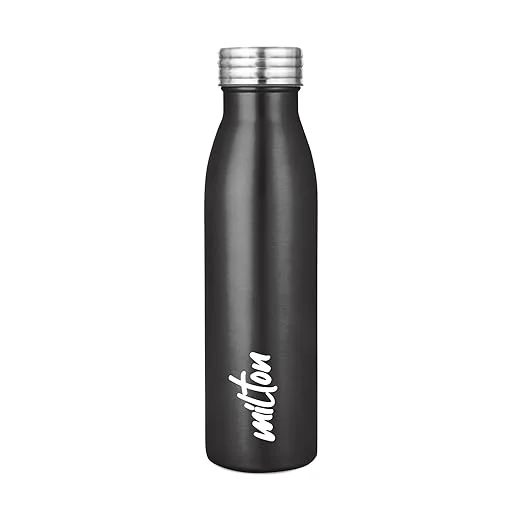 Milton Black Breeze Stainless Steel Water Bottle 750ml | Leak Proof|Rust Proof | Office| School| Travel Use image 1