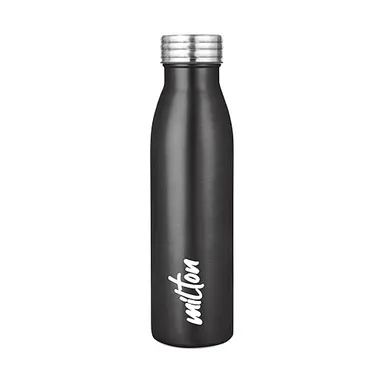 Milton Black Breeze Stainless Steel Water Bottle 750ml | Leak Proof|Rust Proof | Office| School| Travel Use thumbnail 0