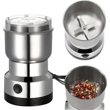  Mini Electric Mixer Grinder | Stainless Steel | Budget Spice & Coffee Grinder under 1000 | Compact Chutney Mill thumbnail 1