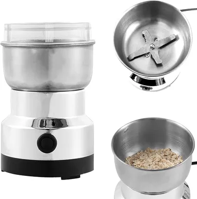  Mini Electric Mixer Grinder | Stainless Steel | Budget Spice & Coffee Grinder under 1000 | Compact Chutney Mill thumbnail 2