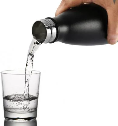 Cello Duro Top 300ml Insulated Stainless Steel Bottle | Leakproof Black image 2