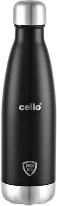 Cello Duro Top 300ml Insulated Stainless Steel Bottle | Leakproof Black thumbnail 0