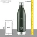 Cello Swift Thermosteel Water Bottle 500ml, Green | Hot & Cold 24 Hours | Scratch Resistant, Leakproof, Rust Proof | Ideal for Office, Gym, Travel, Hiking, Trekking | Stainless Steel Flask image 4