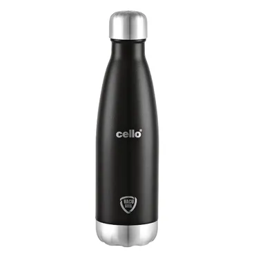 Cello Duro Tuff Steel Series 500 ml Double‑Wall Insulated Steel Bottle| DTP Coating, Red | Gym & Travel thumbnail 0