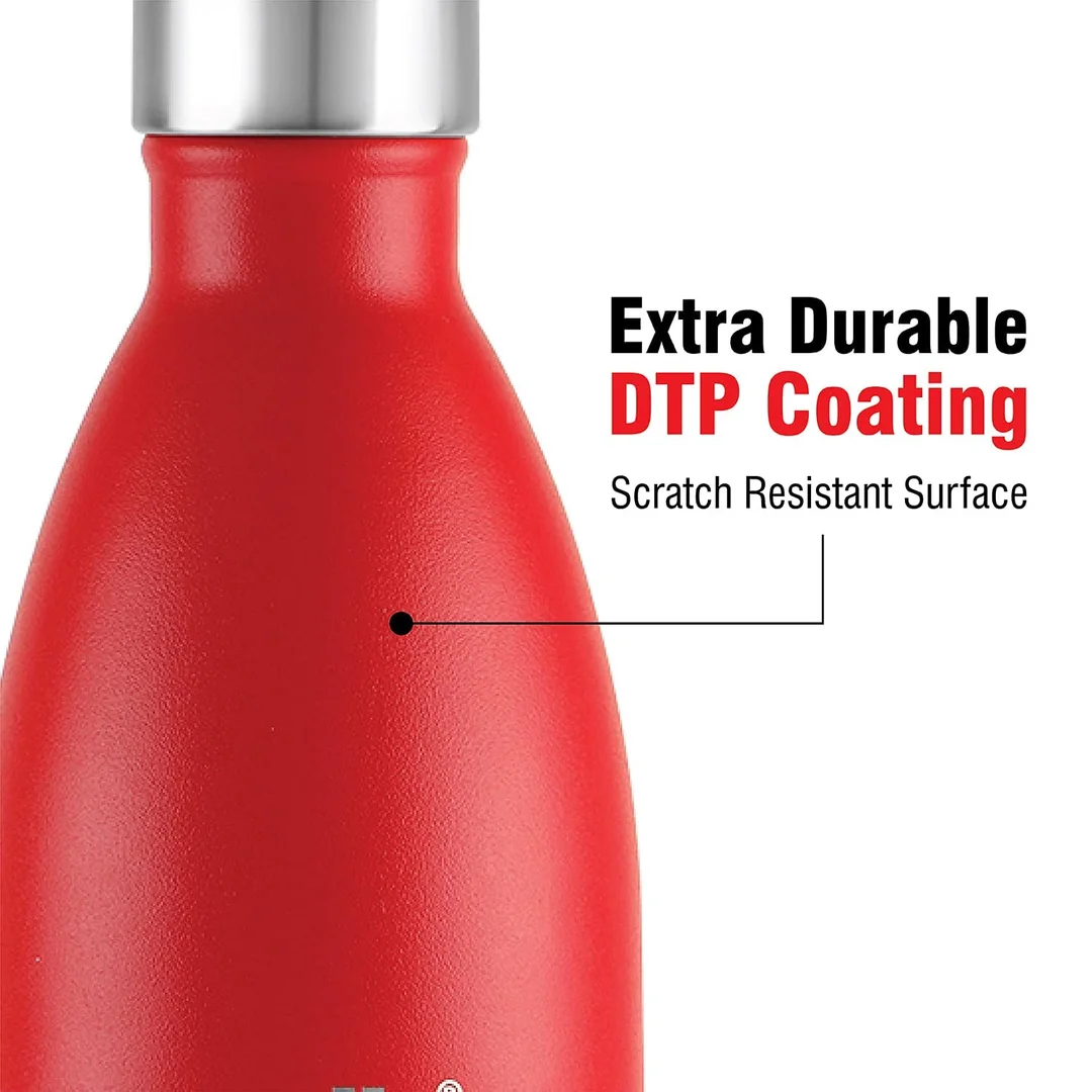 Pinky Store Cellow Duro Tuff 750 ml | Red Double Wall Stainless Steel Bottle | Leak‑Proof, Scratch‑Resistant image 3