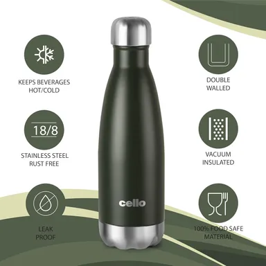 Pinky Store Cellow Duro Tuff 750 ml | Red Double Wall Stainless Steel Bottle | Leak‑Proof, Scratch‑Resistant thumbnail 3