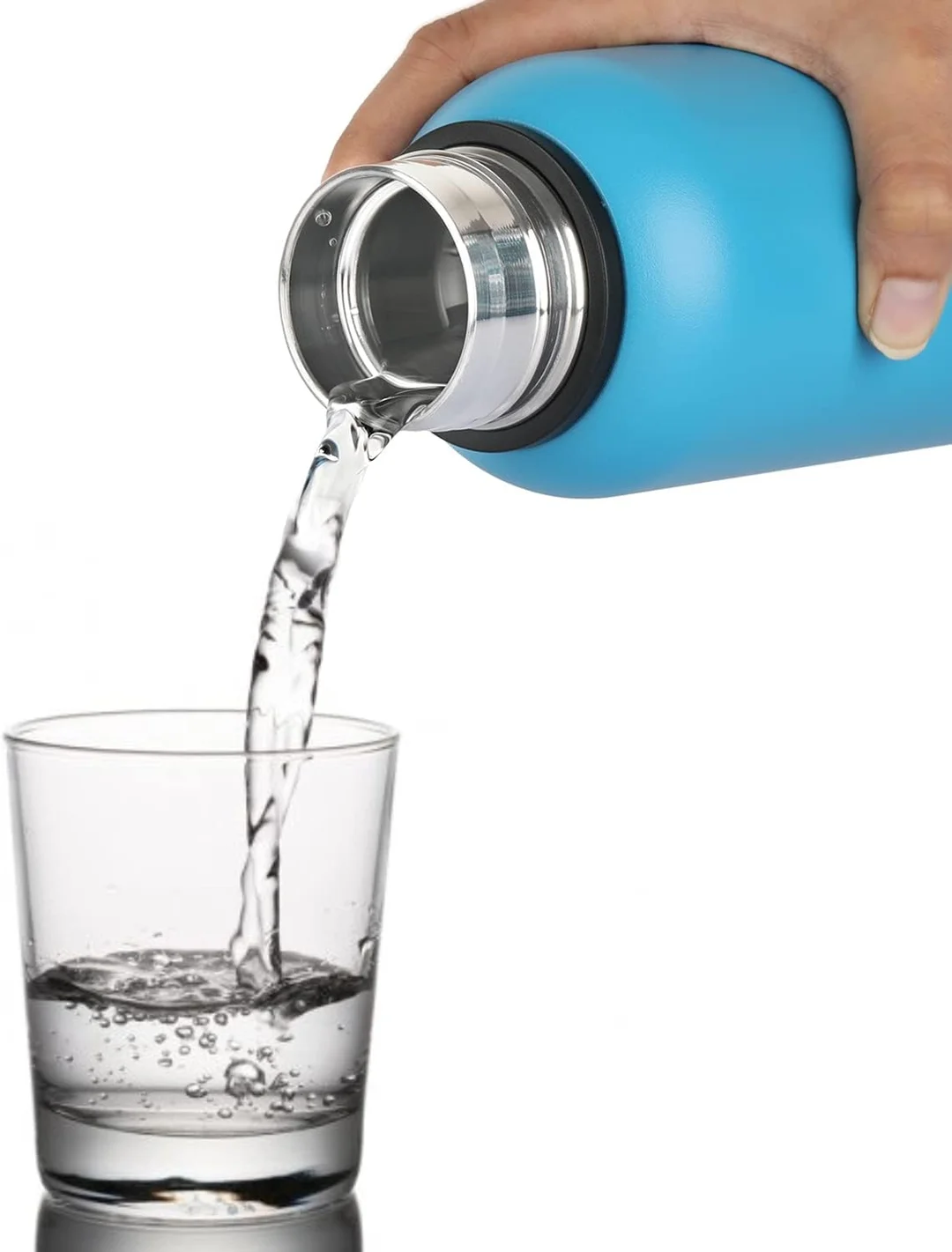 Cello 550ml Double Walled Insulated Steel Water Bottle | Leakproof Light Blue Travel Bottle for Hot and Cold Drinks | Durable, BPA-Free, Premium Quality, Reusable, Perfect for Daily Use, Gym, Office, and Outdoor Adventures image 7