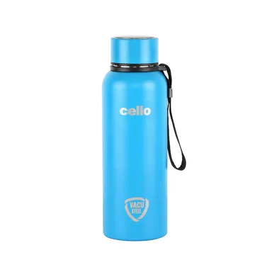 Cello 550ml Double Walled Insulated Steel Water Bottle | Leakproof Light Blue Travel Bottle for Hot and Cold Drinks | Durable, BPA-Free, Premium Quality, Reusable, Perfect for Daily Use, Gym, Office, and Outdoor Adventures thumbnail 0