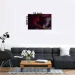 Ilu | art therapy wall art print premium 300 gsm 18x12 meditation decor, eco‑friendly inks image 3