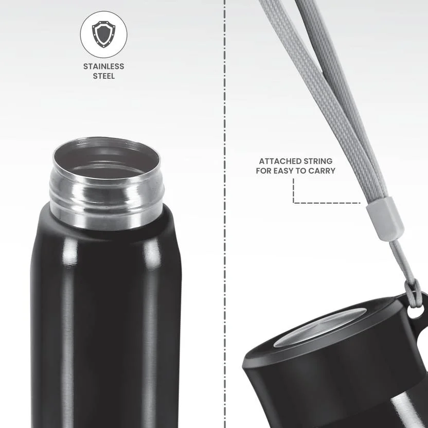 Milton Handy 650 Stainless Steel Water Bottle 690 ml Leak-Proof Single-Walled Rust-Resistant School Office Gym Daily Use Portable Sipper Steel Bottle image 3
