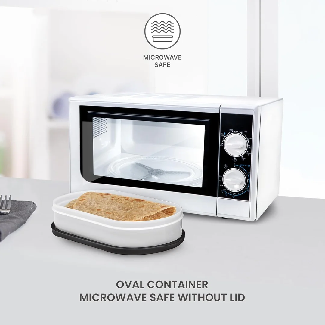MILTON Executive Lunch Box with Steel Cutlery| 2×280ml Stainless Steel Containers + 450ml Microwave Safe Oval Plastic| Insulated Leakproof Office Tiffin for Daily Lunch Carry India image 6