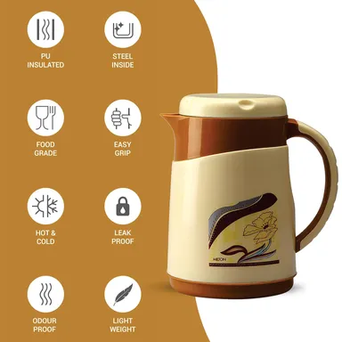 Milton Insulated Jug 760 ml | Leak Proof, Food‑Grade, Hot & Cold | Easy Grip thumbnail 2