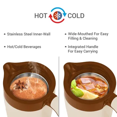 Milton Insulated Jug 760 ml | Leak Proof, Food‑Grade, Hot & Cold | Easy Grip thumbnail 4