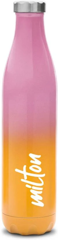 Milton Prudent 1100 Thermosteel Flask 1 | Vacuum Insulated Hot & Cold | Leak‑Proof | Double‑Wall Steel | Pink Orange image 1