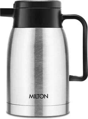 MILTON Thermosteel Omega Flask 350 ml | Insulated Stainless Steel Bottle | Leakproof Travel Flask for Office & Outdoor Use, Silver thumbnail 0