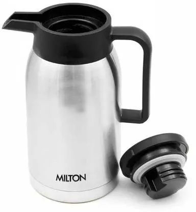 MILTON Thermosteel Omega Flask 350 ml | Insulated Stainless Steel Bottle | Leakproof Travel Flask for Office & Outdoor Use, Silver thumbnail 1