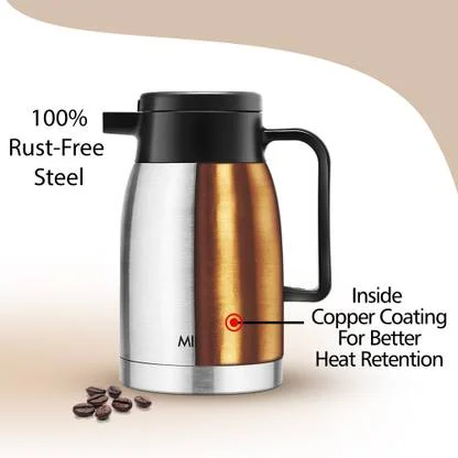 MILTON Thermosteel Omega Flask 350 ml | Insulated Stainless Steel Bottle | Leakproof Travel Flask for Office & Outdoor Use, Silver image 3