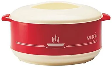 Red Buffet 2000 ml Inner Steel PU Insulated Serving Casserole with Lid for Hot & Cold Food Storage Daily Kitchen Use thumbnail 0