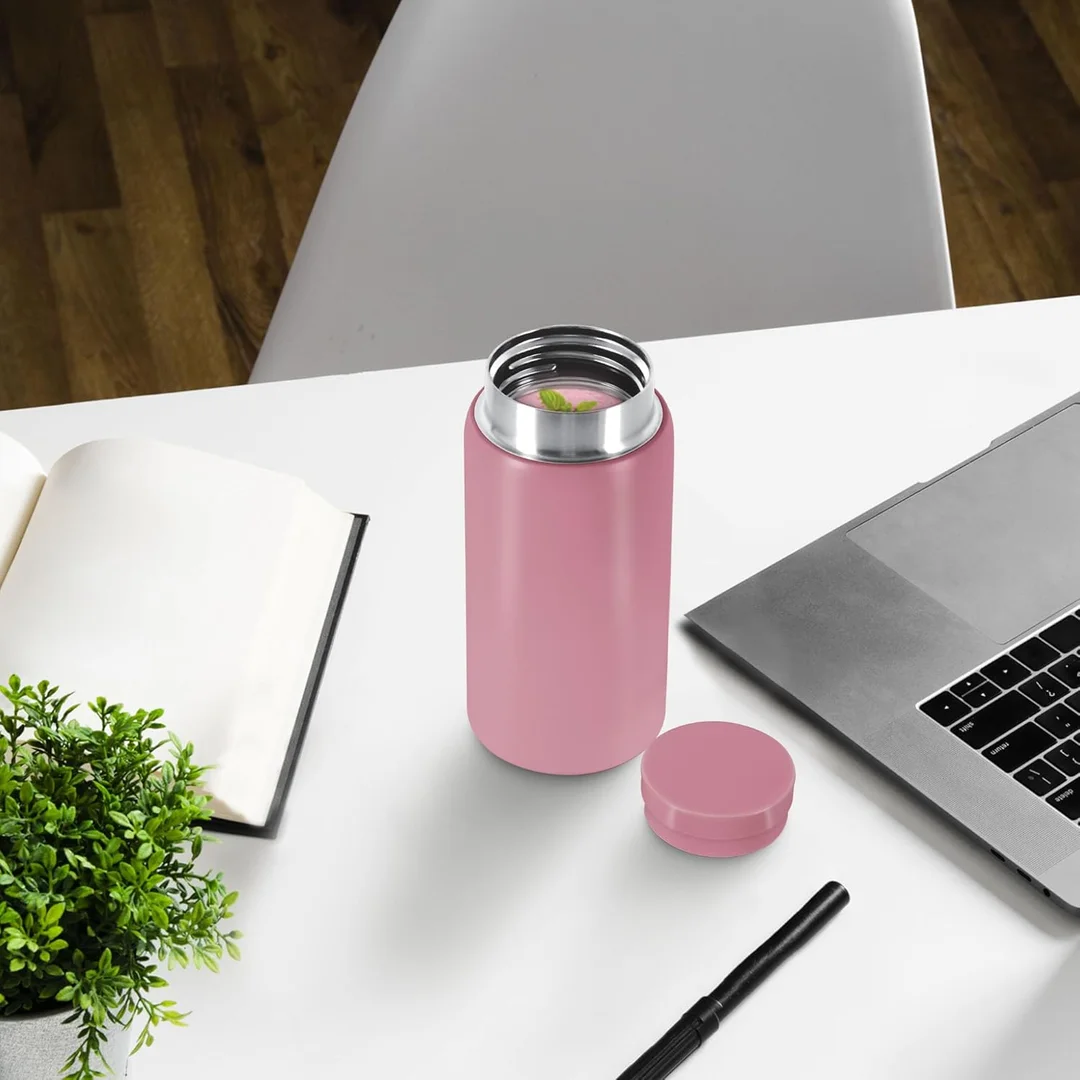 Milton Minimate 200 | 190 ml Thermosteel Insulated Water Bottle | Leak Proof | Office Gym School | Berry image 4