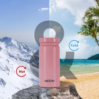 Milton Minimate 200 | 190 ml Thermosteel Insulated Water Bottle | Leak Proof | Office Gym School | Berry thumbnail 4