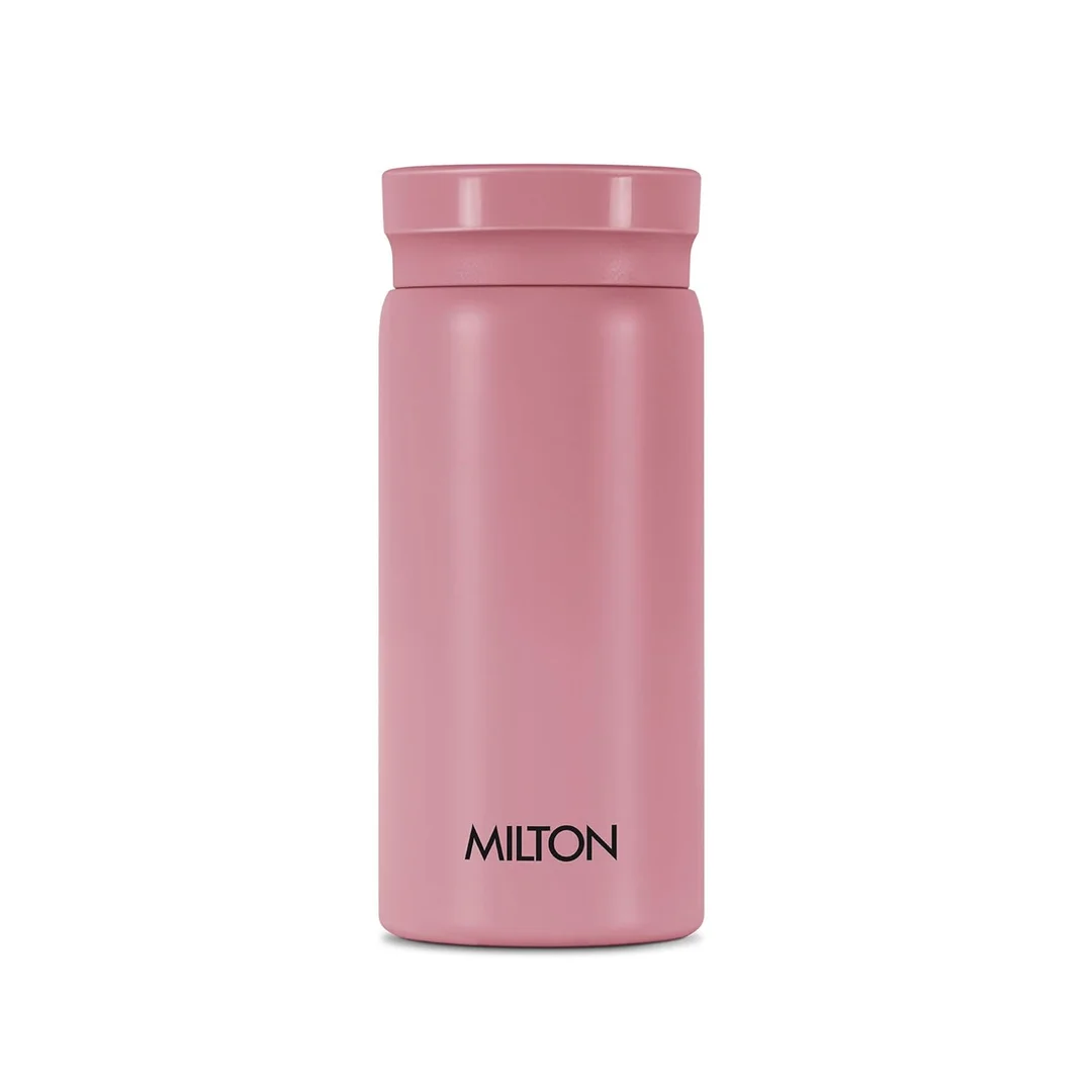 Milton Minimate 200 | 190 ml Thermosteel Insulated Water Bottle | Leak Proof | Office Gym School | Berry image 1