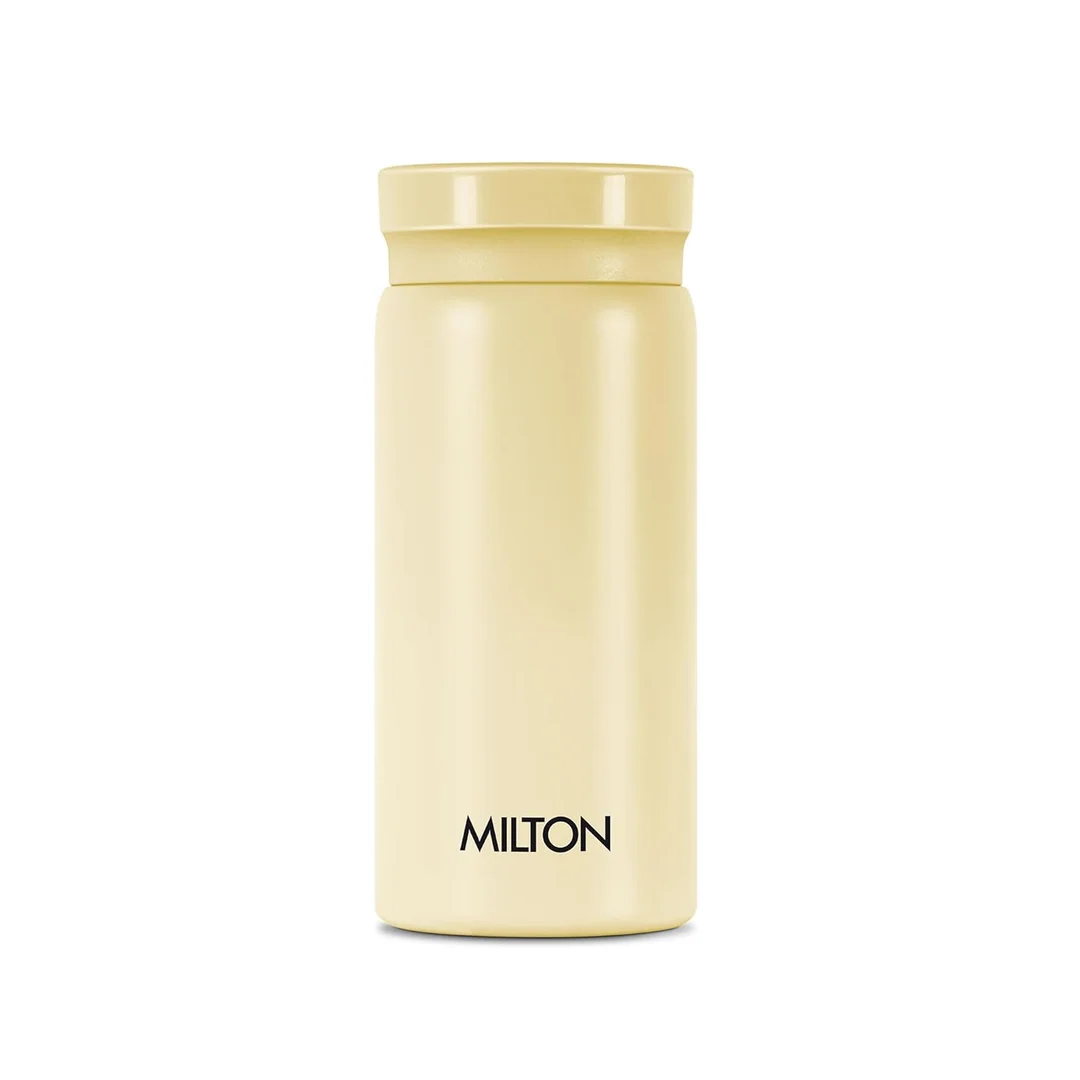 Milton Minimate 200 Thermosteel Vacuum-Insulated Stainless Steel Water Bottle – 190 ml, 24 Hr Hot & Cold, ISI Certified Leak-Proof Bottle for Office, Gym & School image 1
