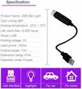 FOZZBEE Star Projector Light USB for Cars | Mini LED Galaxy Night Lamp | Universal Fit Disco Ambient Light image 4