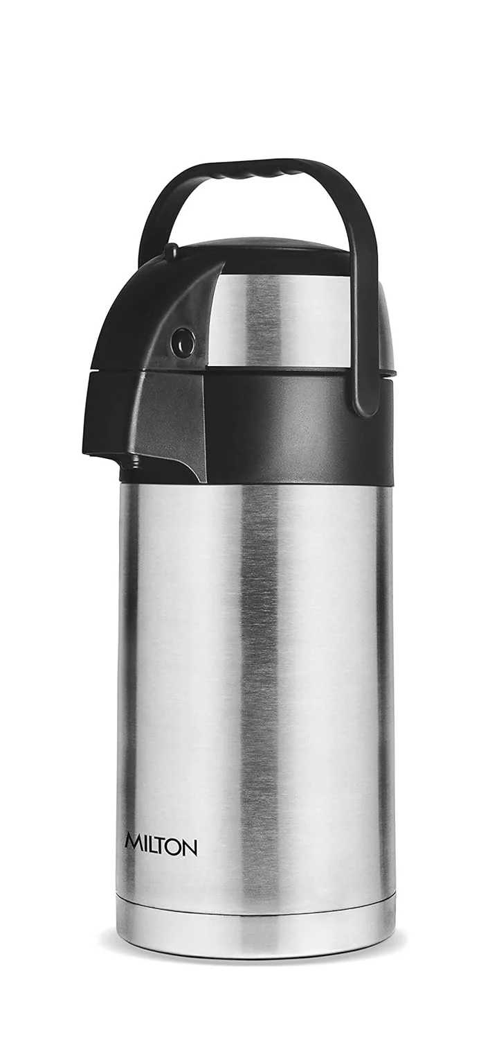 Milton Beverage Dispenser 2500 ml| Thermosteel Vacuum Flask |24 h Hot & Cold Leak Proof Party Office Refillable image 3