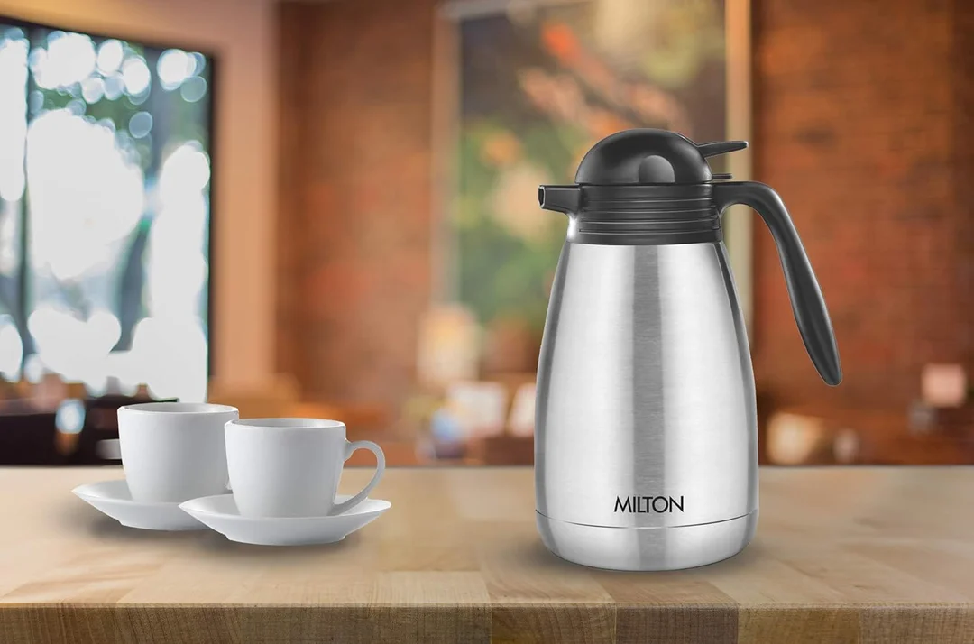 Milton Beverage Dispenser 2500 ml| Thermosteel Vacuum Flask |24 h Hot & Cold Leak Proof Party Office Refillable image 5