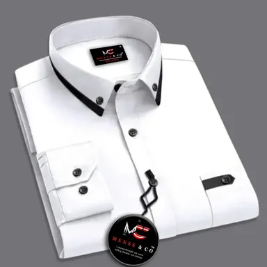 Men Solid Casual White Shirt | Branded Cotton Shirt for Men | Office Party & Daily Wear | Stylish & Affordable thumbnail 0