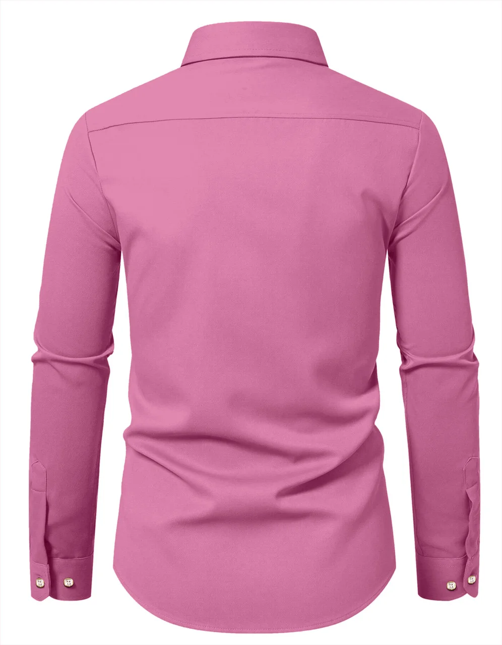 Men Solid Casual Pink Shirt | Stylish Summer Cotton Wear| Affordable Fashion image 2