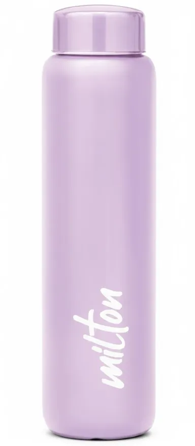 Milton Stainless Steel Water Bottle 1000 ml | Leak Proof Rust Proof | Gym Office School Use | ISI Certified | Purple Color thumbnail 0