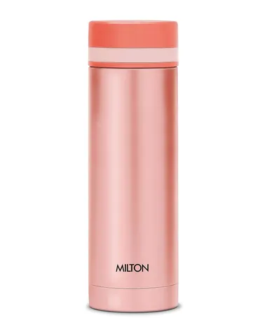 Milton Thermosteel Slim 350 ml Vacuum Insulated Bottle | Leak‑Proof | Travel/Office thumbnail 0
