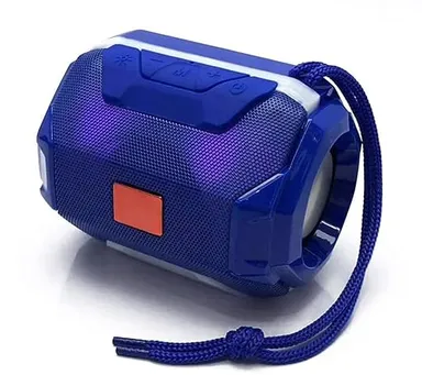  Wireless Bluetooth Speaker | Portable Mini Speaker with Mic | Rechargeable Loud Sound |Travel Mobile Use Blue thumbnail 1