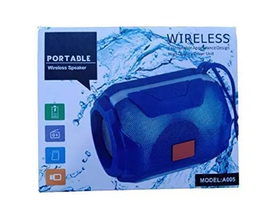  Wireless Bluetooth Speaker | Portable Mini Speaker with Mic | Rechargeable Loud Sound |Travel Mobile Use Blue thumbnail 2