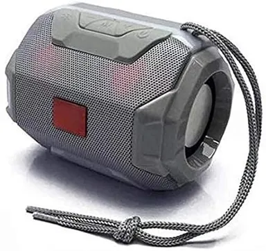 Wireless Bluetooth Speaker with Mic| USB Support Grey Mini Portable | Loud Sound Travel-Friendly Speaker for Phone| Laptop thumbnail 0