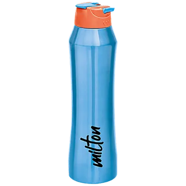 Milton Stark 900 Thermosteel Insulated Water Bottle 790 ml Blue 24 Hours Hot Cold Leak Proof Stainless Steel Bottle thumbnail 1