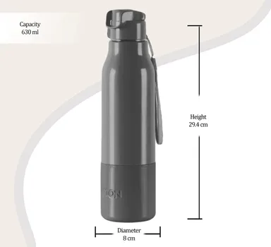 Milton Steel Sprint 900 Insulated Stainless Steel Water Bottle 630ml Easy Grip Leak Proof Bottle for School Office Gym Travel Pink thumbnail 4