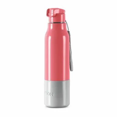 Milton Steel Sprint 900 Insulated Stainless Steel Water Bottle 630ml Easy Grip Leak Proof Bottle for School Office Gym Travel Pink thumbnail 0