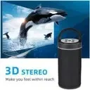KT125 Bluetooth Wireless Speaker with Mic | 10W Premium Bass | Smart Audio for Home & Outdoor ,Black, Siri Support image 5