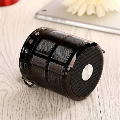 WS-887 Wireless Bluetooth Speaker | 10W Bass, Mic| FM |SD Card | Black image 4