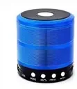 WS-887 Mini Bluetooth Speaker Blue | FM USB Memory Card Slot AUX | 5W Wireless Speaker for Travel |Home Use thumbnail 0
