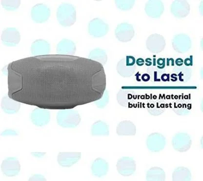 AO-105 Grey Bluetooth Wireless Speaker with Mic | Flashlight 5W Loud Bass | Portable Stereo Speaker for Phone Outdoor Use | Rechargeable USB Support image 4