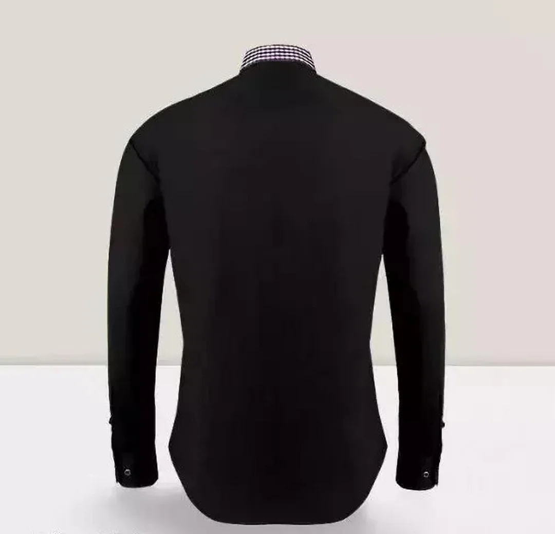 Men Solid Casual Black Shirt | Slim Fit Stylish Daily Wear| Under ₹1000 for Office & Party image 2