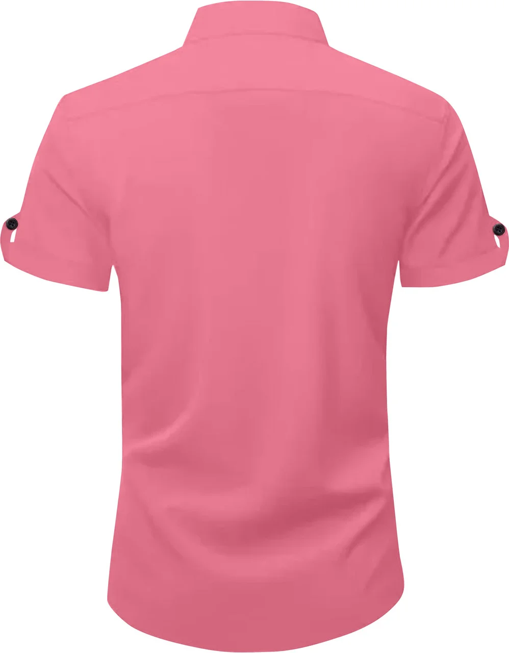 Men’s Solid Casual Pink Shirt | Slim Fit, Summer Wear for College Boys | Cotton Stylish Wear image 2