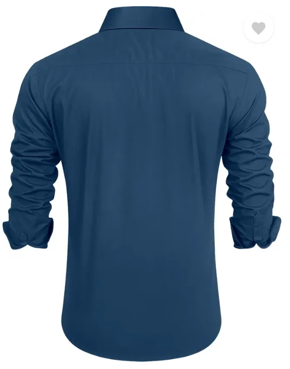Men’s Casual Shirt | Regular Fit Embroidered Curved Collar Comfortable Cotton | Casual Wear All Sizes image 2