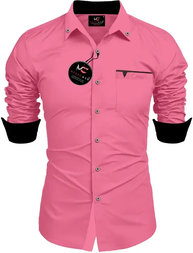 Men Solid Casual Shirt | Multicolor Cotton Slim Fit | Stylish Daily Wear for Men | Summer Ready Office Shirt image 1